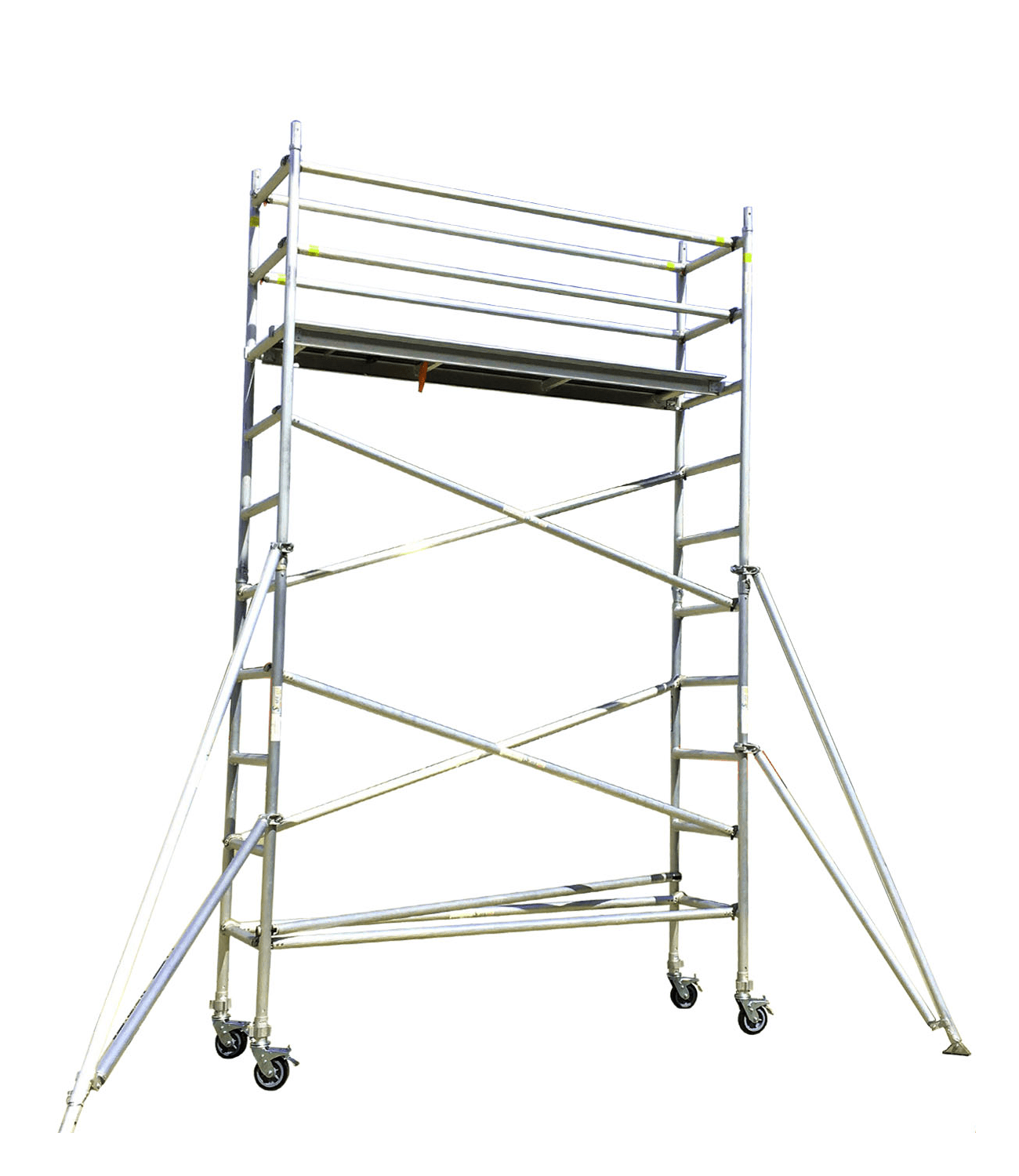 Mobile Scaffold Tower System 4m - Wheeled Access Platform for Indoor/Outdoor Use
