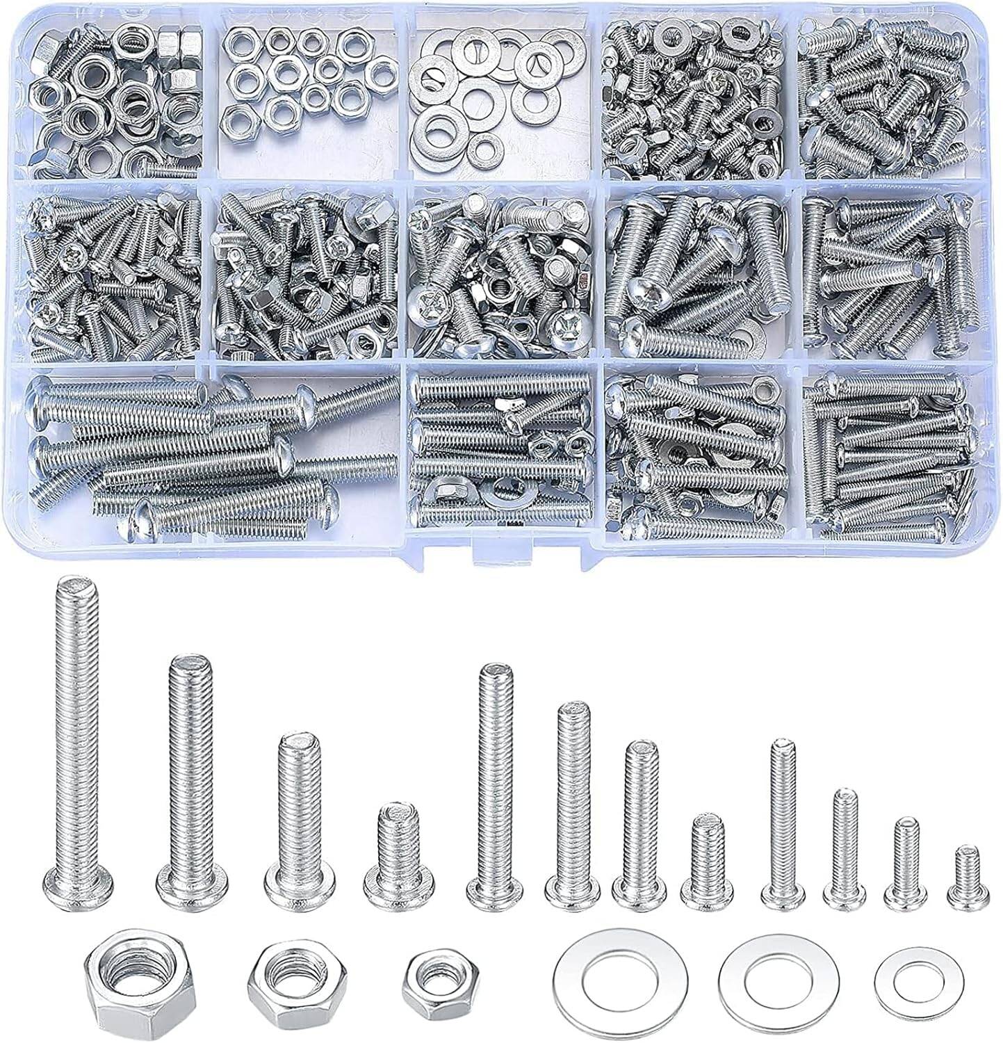 Nuts & Washers Assortment - Comprehensive Fastener Kit